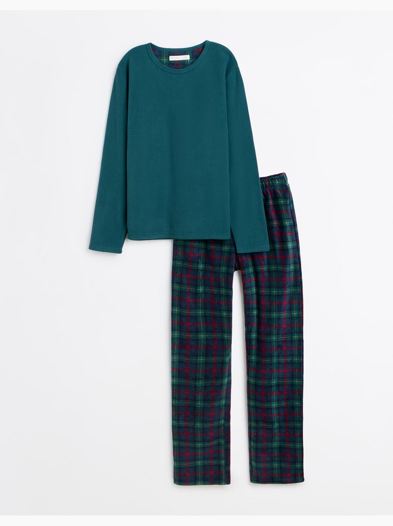 Pigiama natalizio in pile, mo fashion Verde - Kiabi
