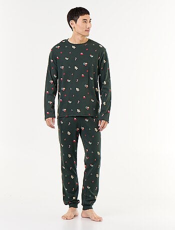 Pigiama natalizio 2 pezzi t-shirt + pantaloni - 2 pezzi