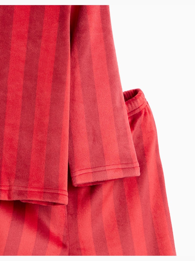 Pigiama natalizio vellutato, mo fashion Rosso - Kiabi
