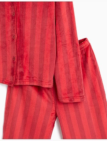Pigiama natalizio vellutato, mo fashion