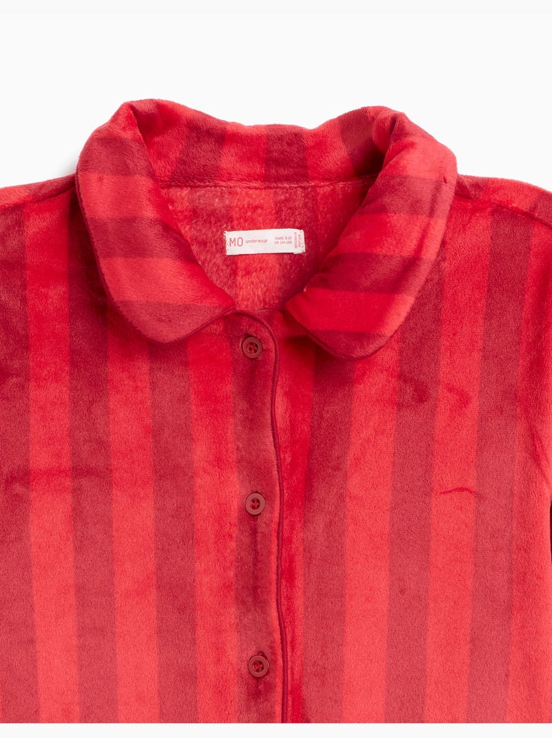 Pigiama natalizio vellutato, mo fashion Rosso - Kiabi
