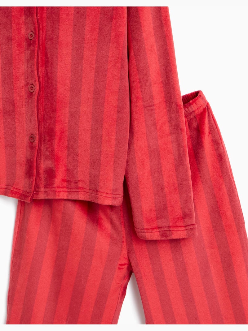 Pigiama natalizio vellutato, mo fashion Rosso - Kiabi