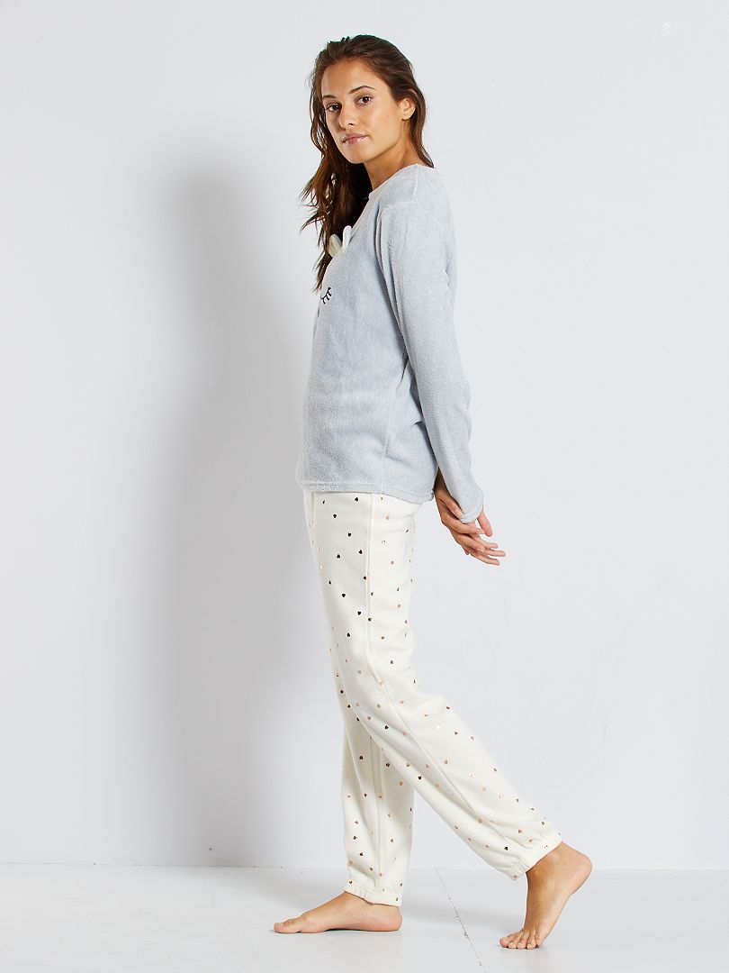 Orsetto Portapigiama In Tela Aida Bianca 46x36 Cm | Con 55 Fori Per Ricamo | Per Neonati E Bambini - Foto 4