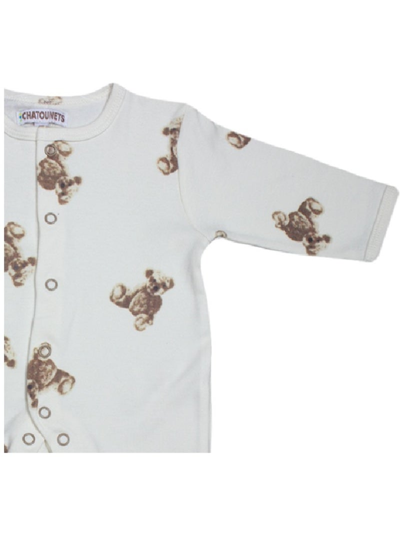 Pigiama "Ourson" in cotone di Les Chatounets Bianco sporco - Kiabi