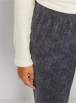 Pigiama 'panda' in maglia peluche - Kiabi