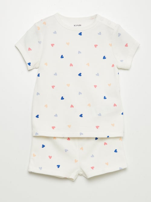 Pigiama pantaloncini con stampa - 2 pezzi - Kiabi