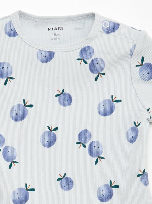 Pigiama pantaloncini con stampa - 2 pezzi - Kiabi