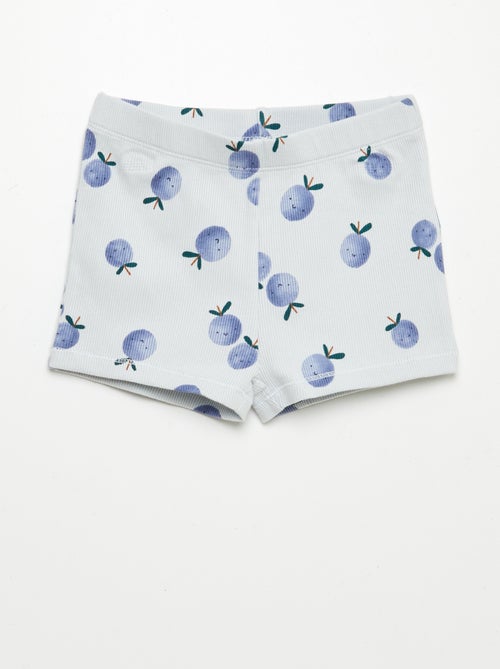 Pigiama pantaloncini con stampa - 2 pezzi - Kiabi