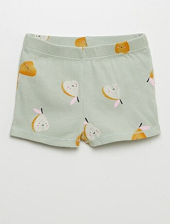 Pigiama pantaloncini con stampa - 2 pezzi