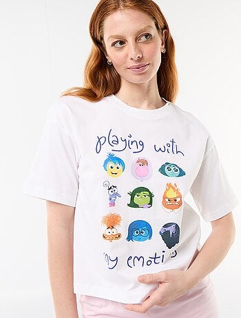 Pigiama pantaloncino stampa 'Inside Out' - 2 pezzi