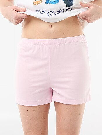 Pigiama pantaloncino stampa 'Inside Out' - 2 pezzi