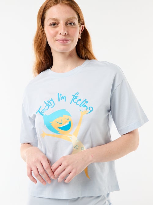 Pigiama pantaloncino stampa 'Inside Out' - 2 pezzi - Kiabi