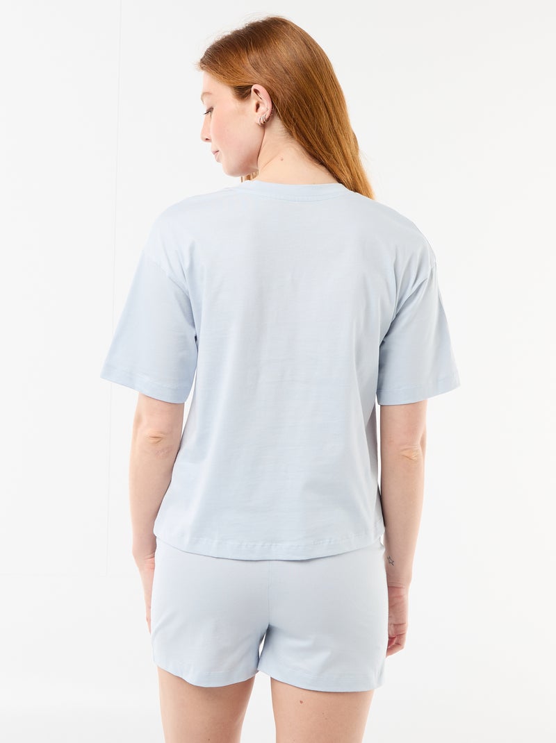 Pigiama pantaloncino stampa 'Inside Out' - 2 pezzi Blu - Kiabi