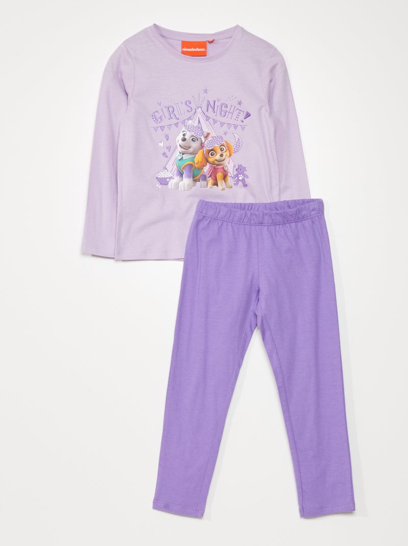 Pigiama 'Paw Patrol' - t-shirt + pantaloni VIOLA - Kiabi