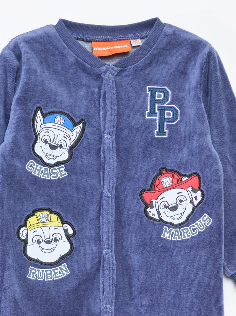 Pigiama 'Paw Patrol' in velluto Blu - Kiabi