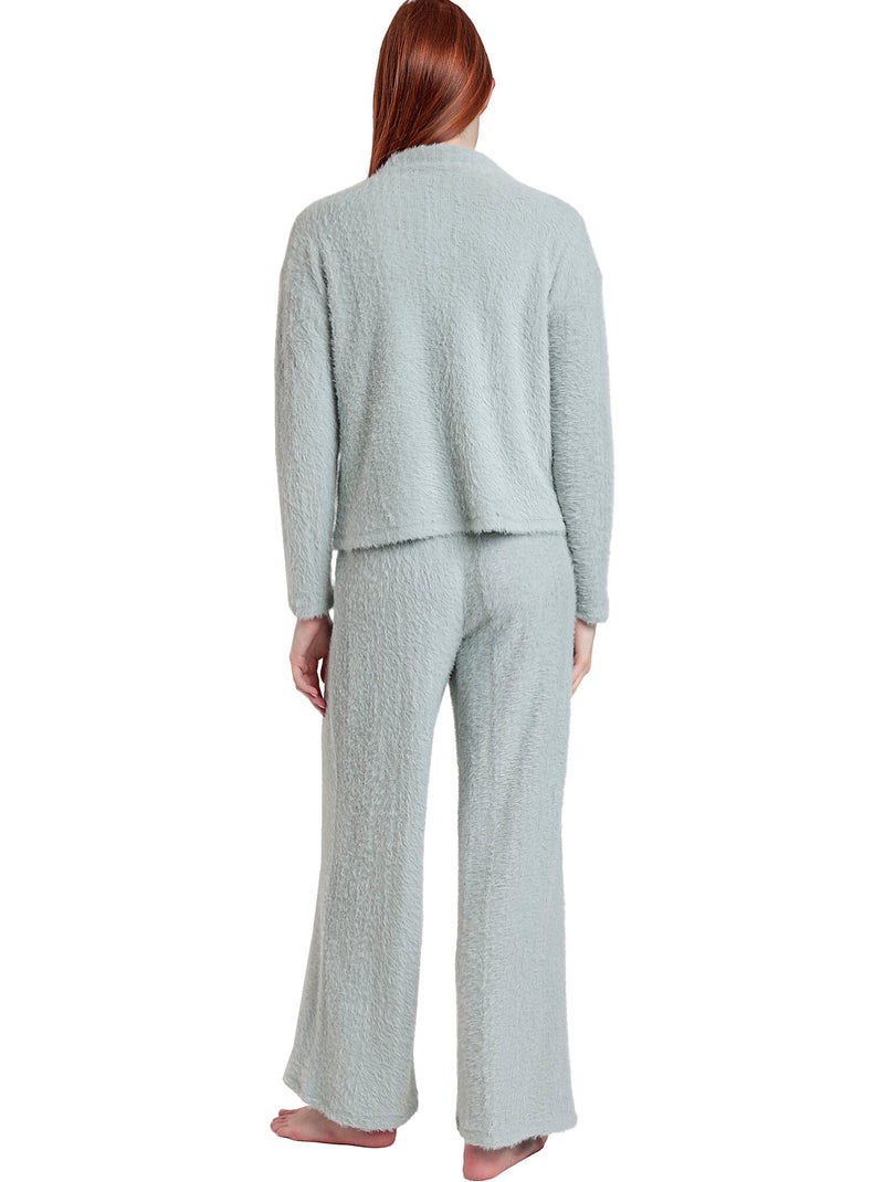 Pigiama peloso a maniche lunghe da donna ADMAS HOME Blu - Kiabi