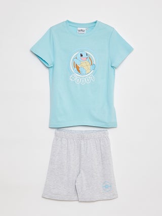 Pigiama pigiama corto t-shirt + pantaloncini 'Pokemon' - 2 pezzi