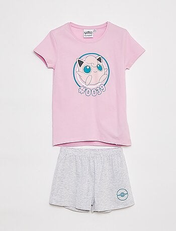 Pigiama pigiama corto t-shirt + pantaloncini 'Pokemon' - 2 pezzi
