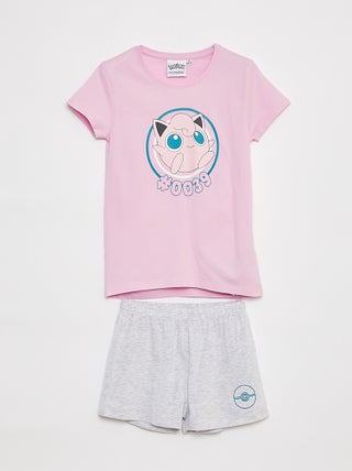 Pigiama pigiama corto t-shirt + pantaloncini 'Pokemon' - 2 pezzi