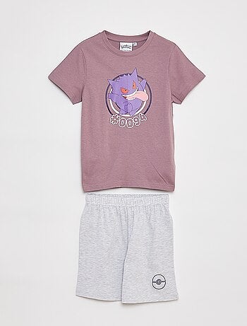 Pigiama pigiama corto t-shirt + pantaloncini 'Pokemon' - 2 pezzi