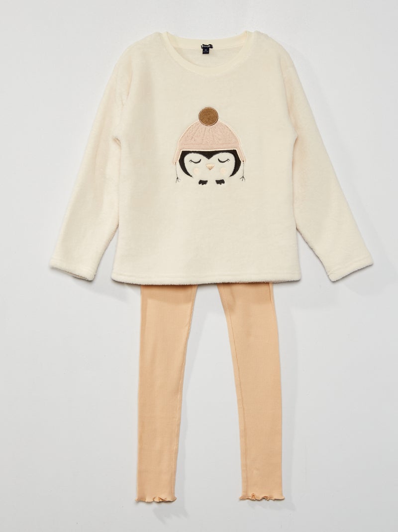 Pigiama 'Pinguino' 2 pezzi BIANCO - Kiabi
