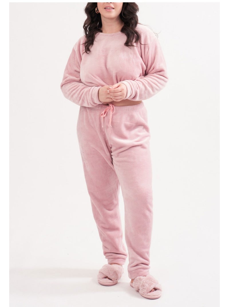 Pigiama polare Kebello Rosa - Kiabi