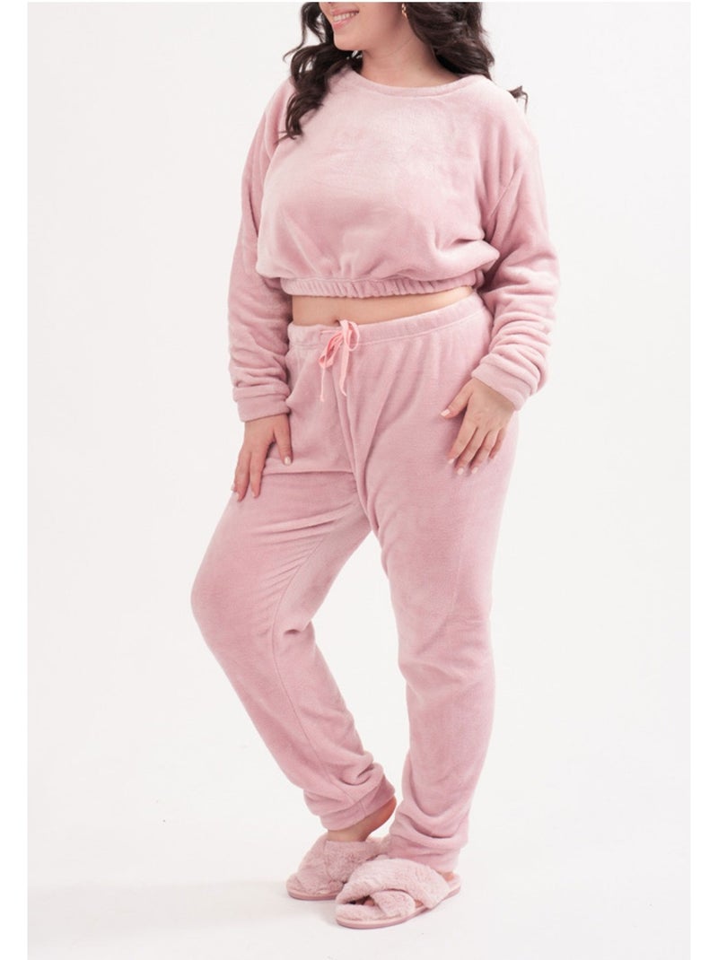 Pigiama polare Kebello Rosa - Kiabi