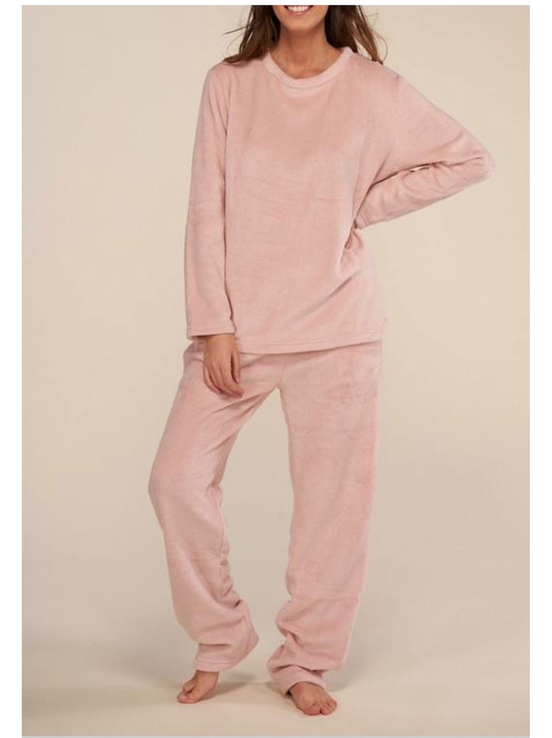 Pigiama polare Kebello Rosa - Kiabi