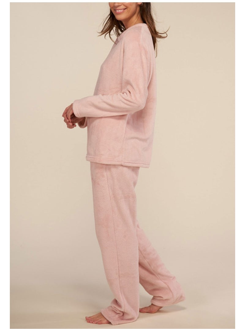 Pigiama polare Kebello Rosa - Kiabi