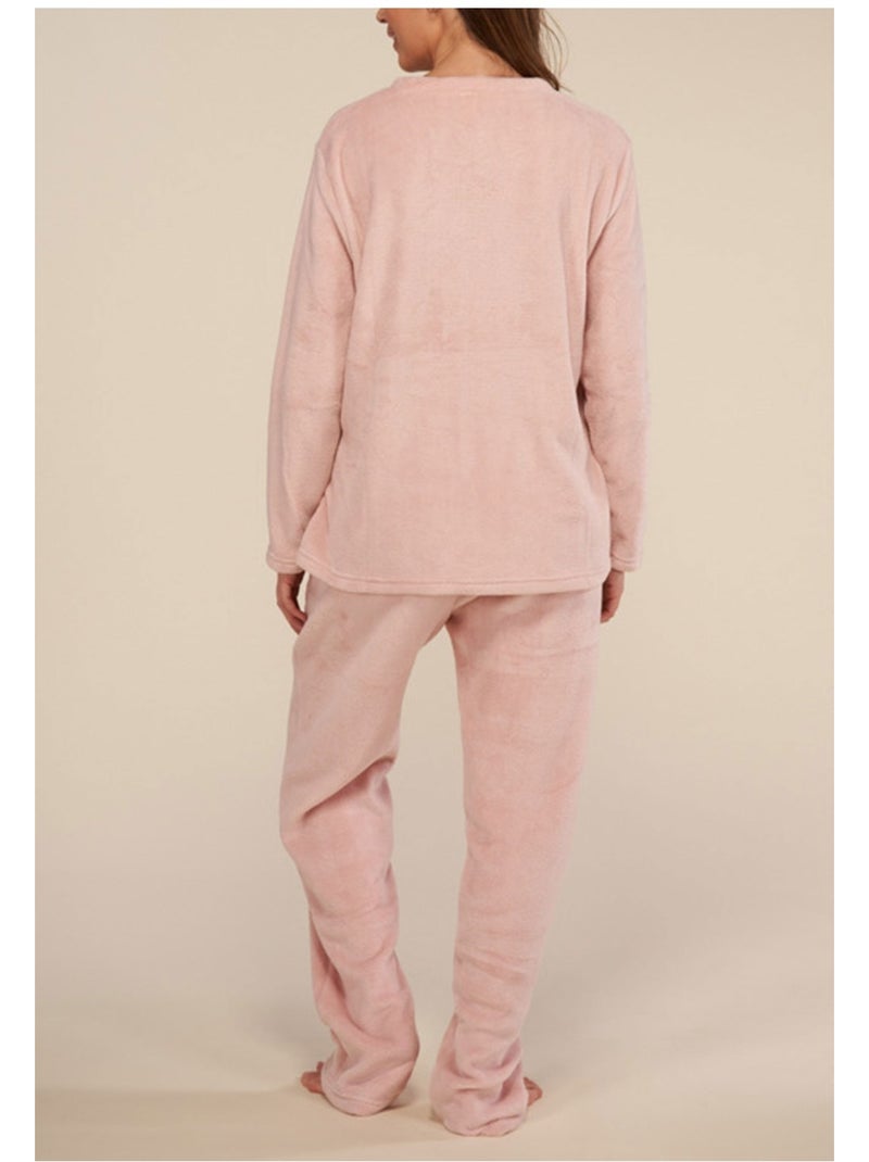Pigiama polare Kebello Rosa - Kiabi