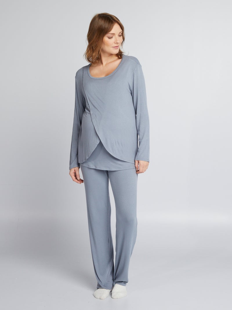 Pigiama premaman 2 pezzi BLU - Kiabi