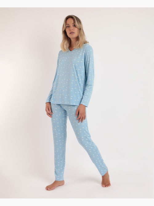 Pigiama premaman a maniche lunghe da donna ADMAS CLASSIC Cloud Peak - Kiabi Pigiama premaman a maniche lunghe da donna ADMAS CLASSIC Cloud Peak - Kiabi