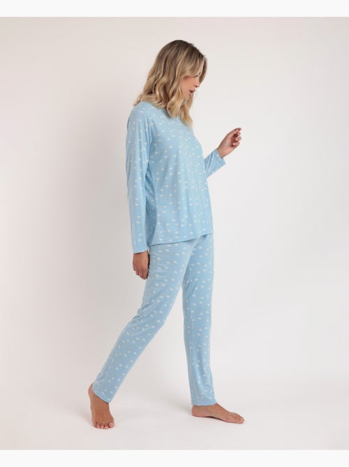 Pigiama premaman a maniche lunghe da donna ADMAS CLASSIC Cloud Peak - Kiabi Pigiama premaman a maniche lunghe da donna ADMAS CLASSIC Cloud Peak - Kiabi