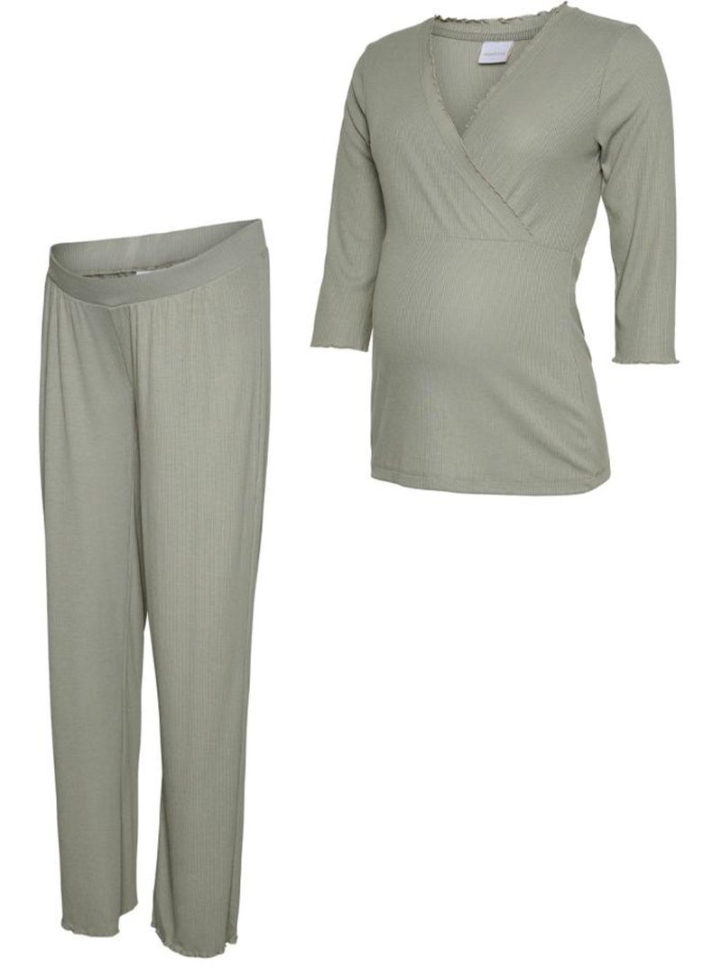 Pigiama Premaman Mamalicious da Donna Verde - Kiabi