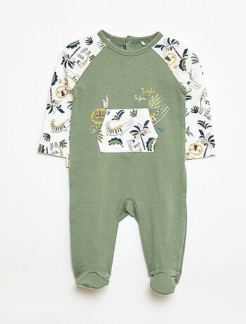 Pigiama sacco leggero con tasca a marsupio