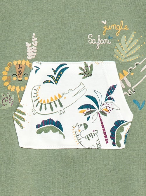 Pigiama sacco leggero con tasca a marsupio - Kiabi