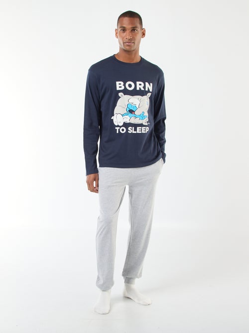 Pigiama 'Schtroumpf' in cotone - Kiabi