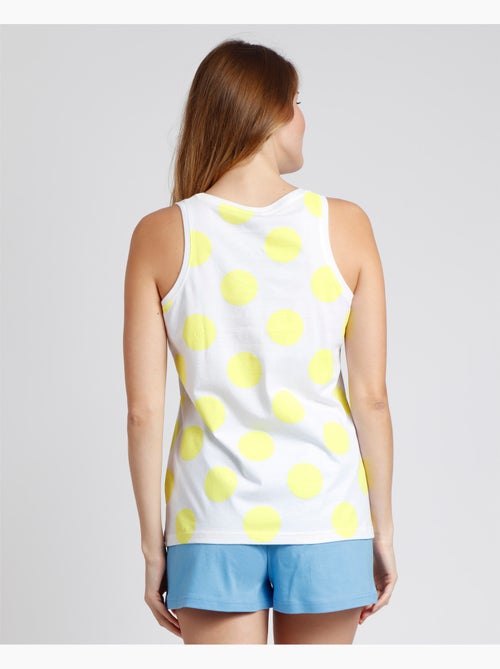 Pigiama senza maniche a pois da donna DISNEY - Kiabi