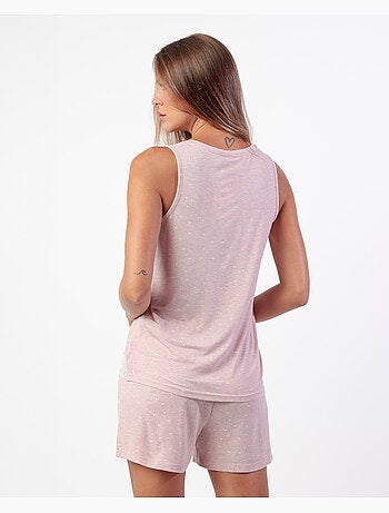Pigiama senza maniche ADMAS CLASSIC Hearts per donna
