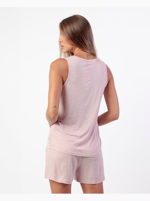 Pigiama senza maniche ADMAS CLASSIC Hearts per donna - Kiabi Pigiama senza maniche ADMAS CLASSIC Hearts per donna - Kiabi
