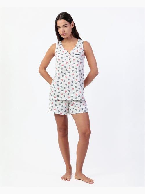 Pigiama senza maniche ADMAS da donna Ocean Lover - Kiabi Pigiama senza maniche ADMAS da donna Ocean Lover - Kiabi