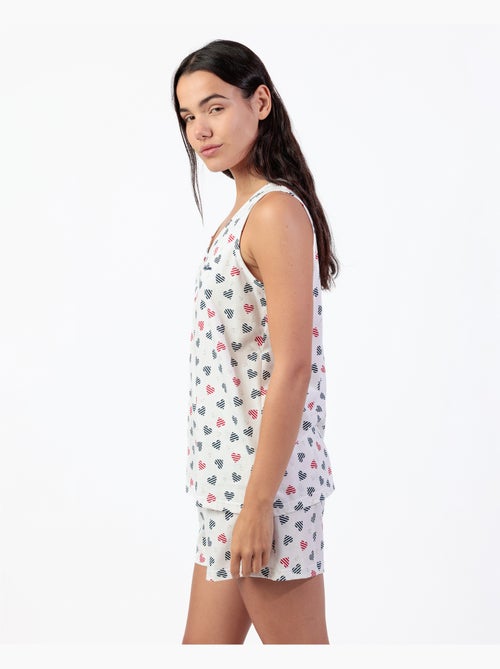 Pigiama senza maniche ADMAS da donna Ocean Lover - Kiabi Pigiama senza maniche ADMAS da donna Ocean Lover - Kiabi