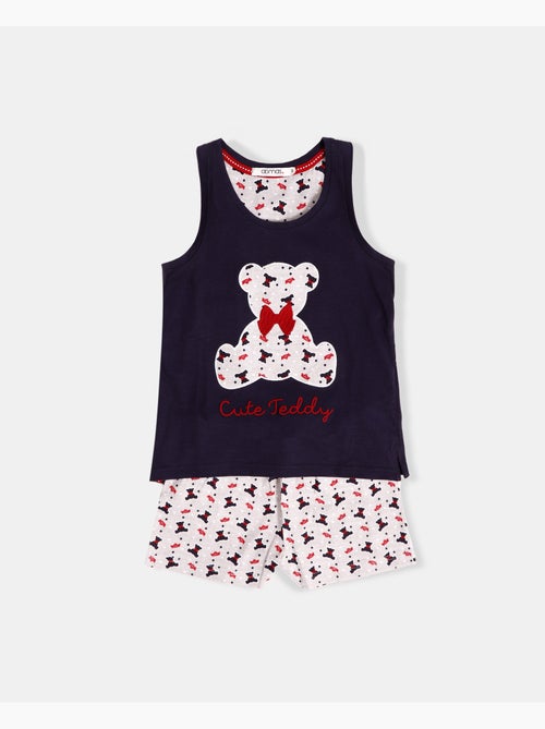 Pigiama senza maniche ADMAS Teddy carino per ragazza - Kiabi Pigiama senza maniche ADMAS Teddy carino per ragazza - Kiabi