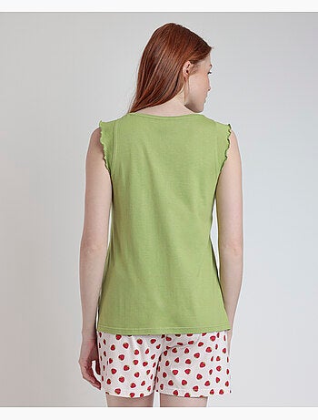 Pigiama senza maniche da donna ADMAS Strawberry Field