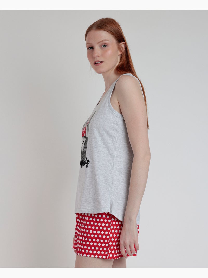 Pigiama senza maniche da donna DISNEY Generals Grigio melangiato - Kiabi