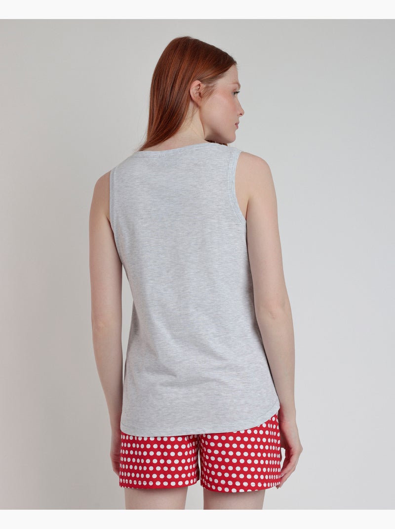 Pigiama senza maniche da donna DISNEY Generals Grigio melangiato - Kiabi