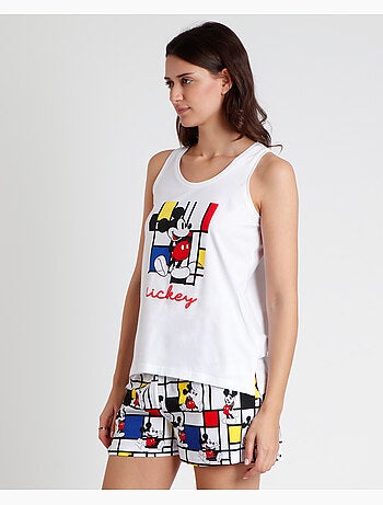 Pigiama senza maniche da donna DISNEY Mickey Mondrian