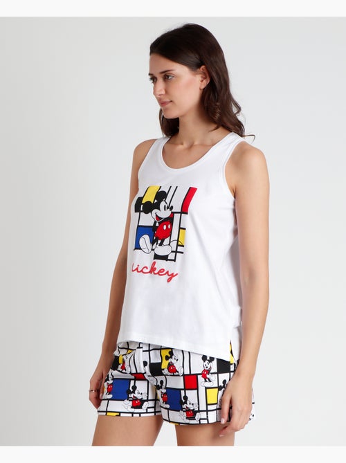 Pigiama senza maniche da donna DISNEY Mickey Mondrian - Kiabi Pigiama senza maniche da donna DISNEY Mickey Mondrian - Kiabi