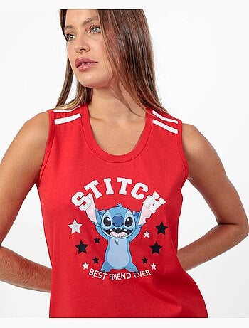 Pigiama senza maniche da donna DISNEY Stitch University