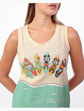 Pigiama senza maniche da donna DISNEY Surf S Up